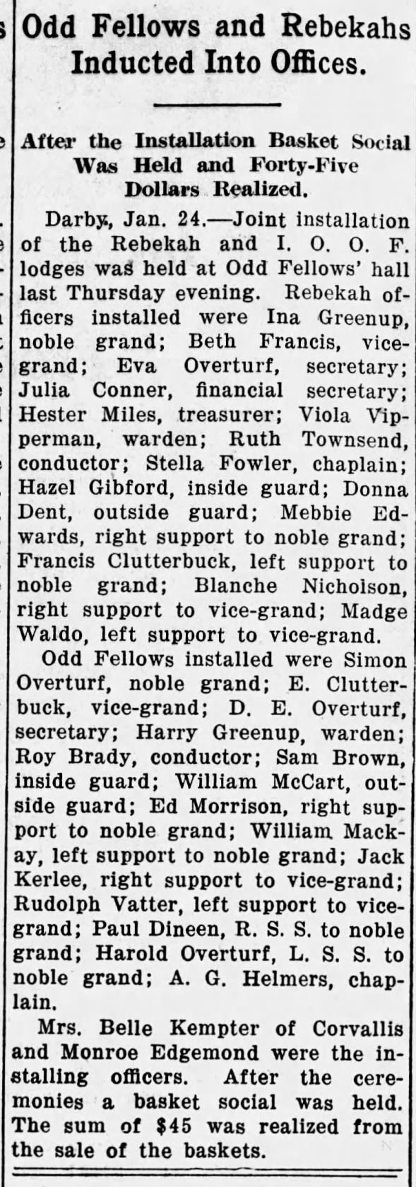 Clipping from Ravalli Republic